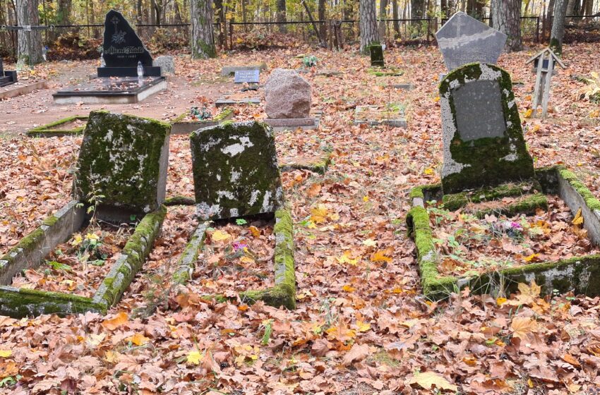  Atrastas ir iš užmaršties prikeltas Jurgio Lėbarto tėvų kapas senosiose Laugalių kapinėse
