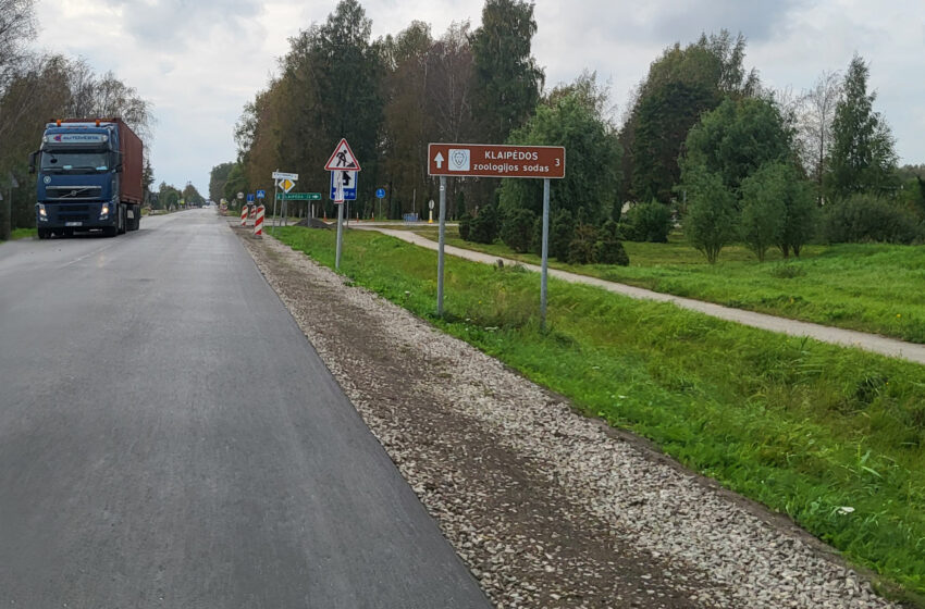  Kelią Dauparų ruože perkloja dėl broko