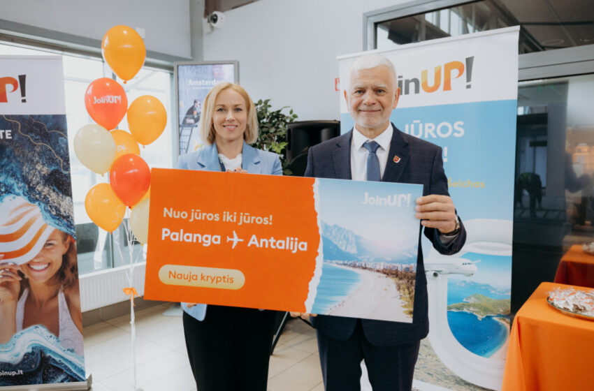  Startavo skrydžiai iš Palangos į Antaliją: atostogų skrydžius planuojama vykdyti triskart per savaitę