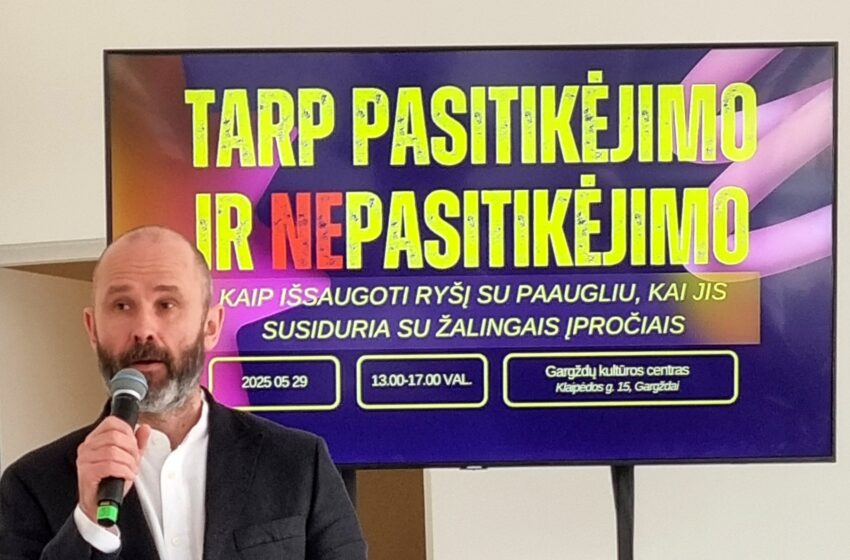  Konferencija Gargžduose: kaip apsaugoti vaikus nuo priklausomybių ir išsaugoti ryšį?