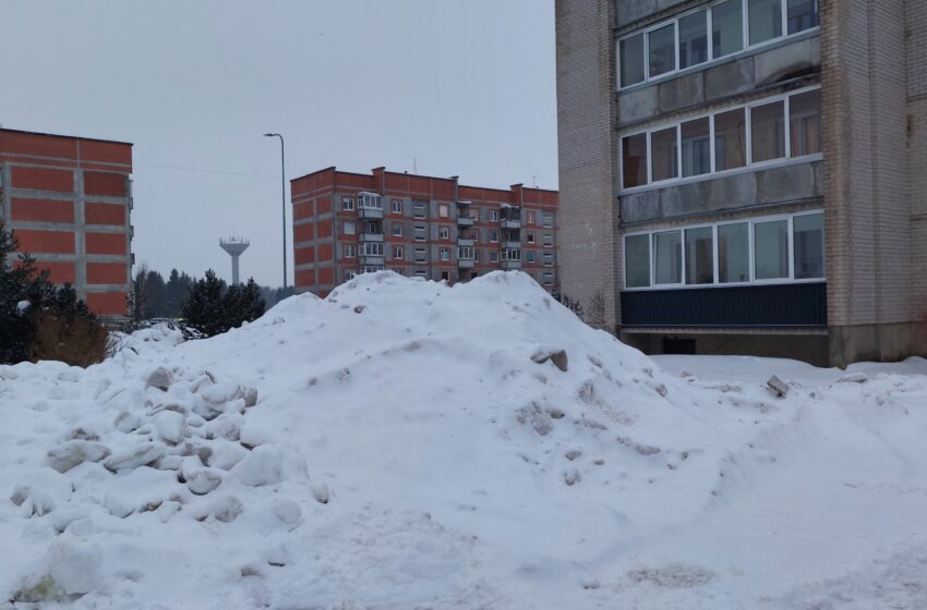  Aplinkotvarkos paslaugos Gargžduose ir rajone išbandytos gausiu sniegu