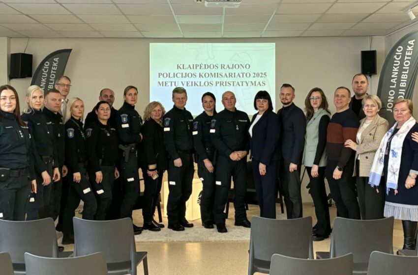  Klaipėdos rajono policijos komisariatas pateikė veiklos ataskaitą