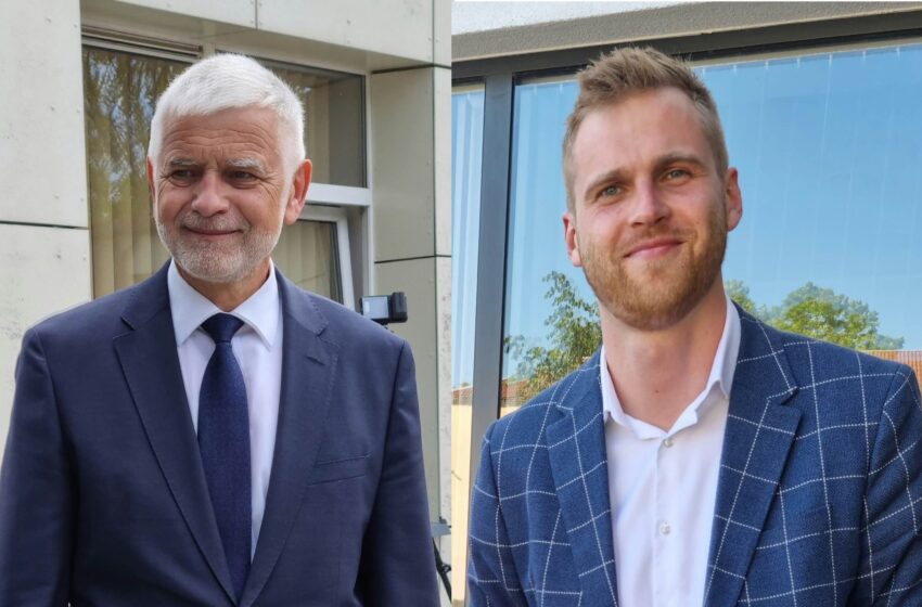  Antrame ture susirungs: B. Markauskas (LVŽS) ir J. Ruškys (LS)