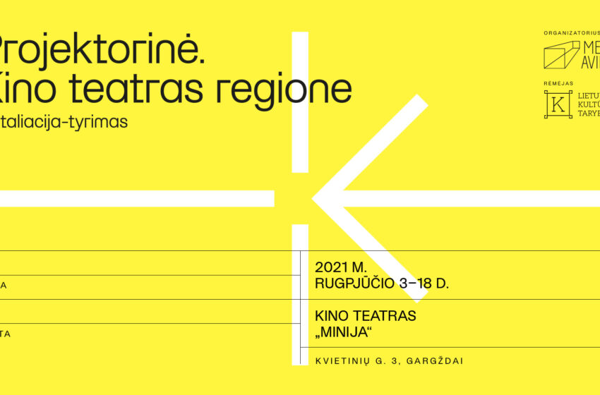 Instaliacijos „Projektorinė. Kino teatras regione“ pristatymas Gargžduose