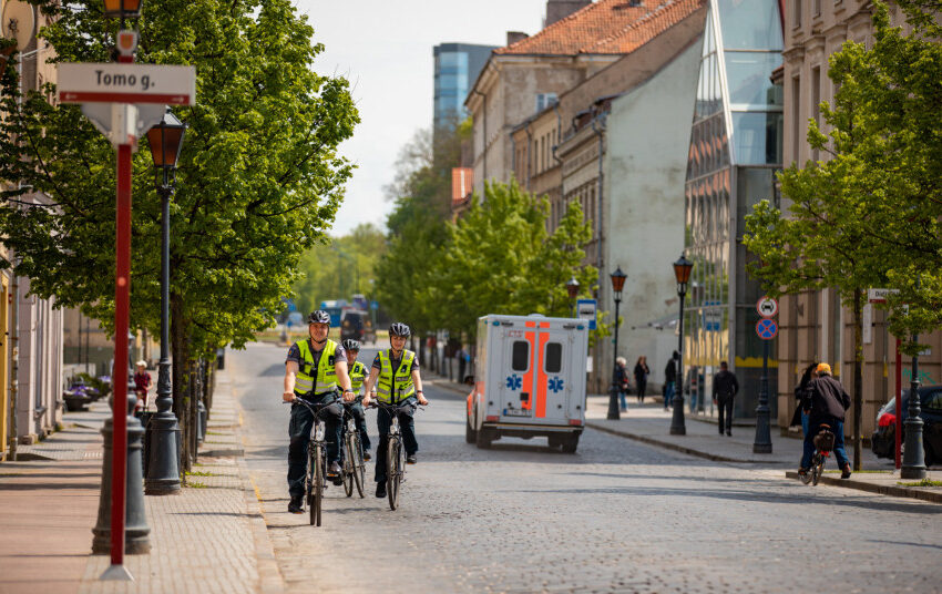  Klaipėdos apskrities kelių policijos ir prevencijos pareigūnai vykdė priemones dviračių eismo saugumui užtikrinti
