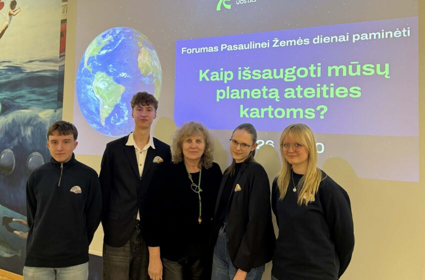  Gargždiškiai gimnazistai pranešimuose nagrinėjo klimato kaitos pokyčius