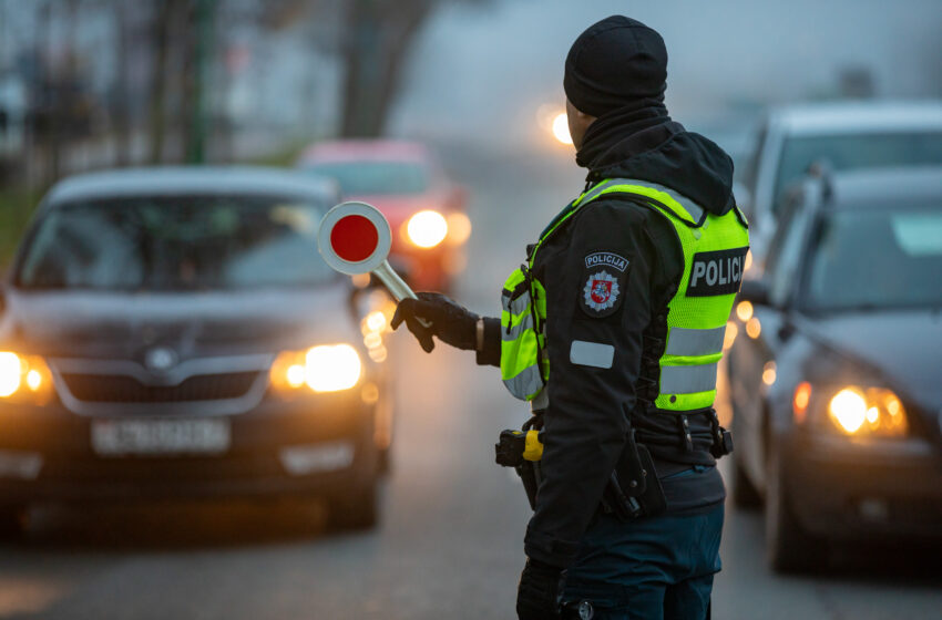  Per Klaipėdos kelių policijos vykdytas priemones nustatyti 8 neblaivūs vairuotojai