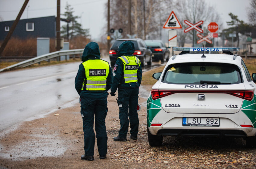  Klaipėdos rajono policijos pareigūnai vykdo priemones saugumui prie geležinkelių užtikrinti