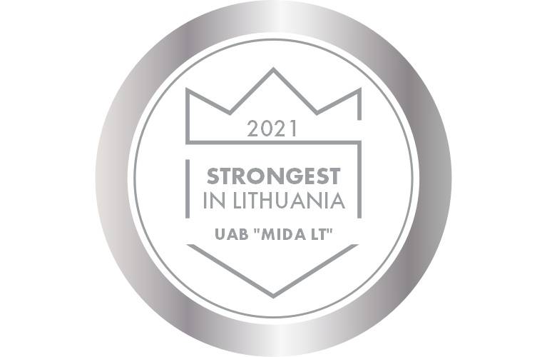  UAB „MIDA LT“ apdovanota prestižiniu „Stipriausi Lietuvoje“ apdovanojimu
