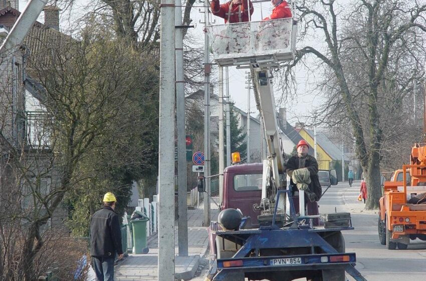 Klaipėdos rajone daugės apšviestų gatvių