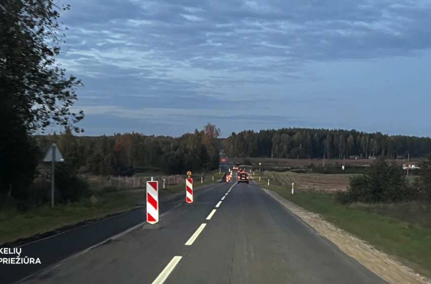  Pradedama krašto kelių „dešiniojo rato“ programa: dėmesys kritinėms dangos pažaidoms ir eismo saugumui