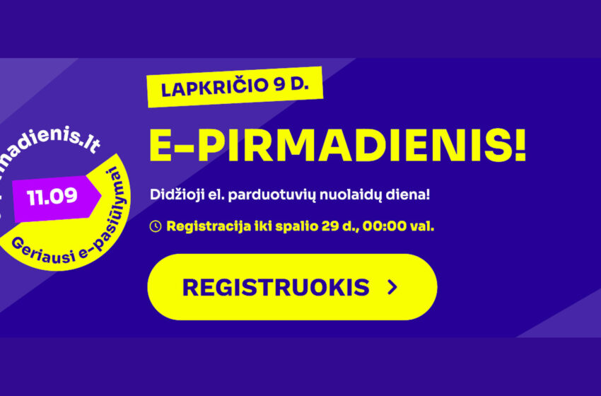 „E-pirmadienis.lt“ atkeliauja į Lietuvą: vienoje vietoje – daugybės el. parduotuvių nuolaidos