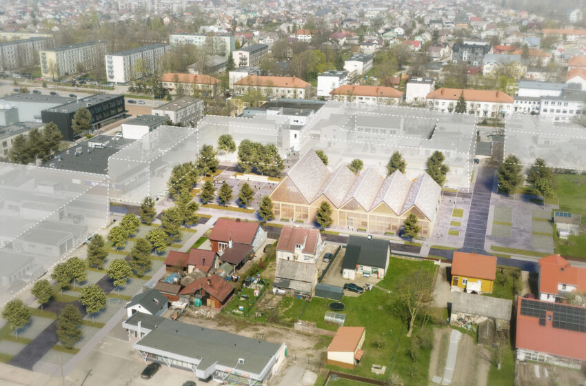  „Bauland“ architektai pristatė unikalią Gargždų turgaus viziją: turgus po vienu stogu
