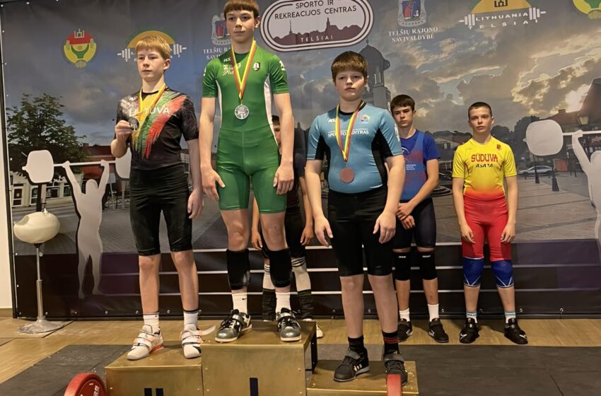  Gargždų jaunieji sunkiaatlečiai puikiai pasirodė Lietuvos jaunių čempionate