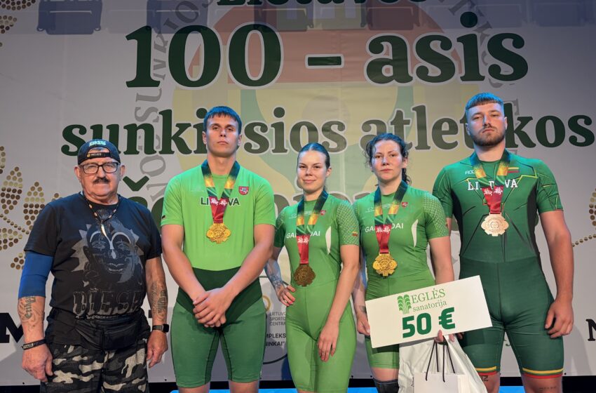  Gargždiškių triumfas: iš 100-ojo Lietuvos sunkiosios atletikos čempionato – su medaliais ir rekordais