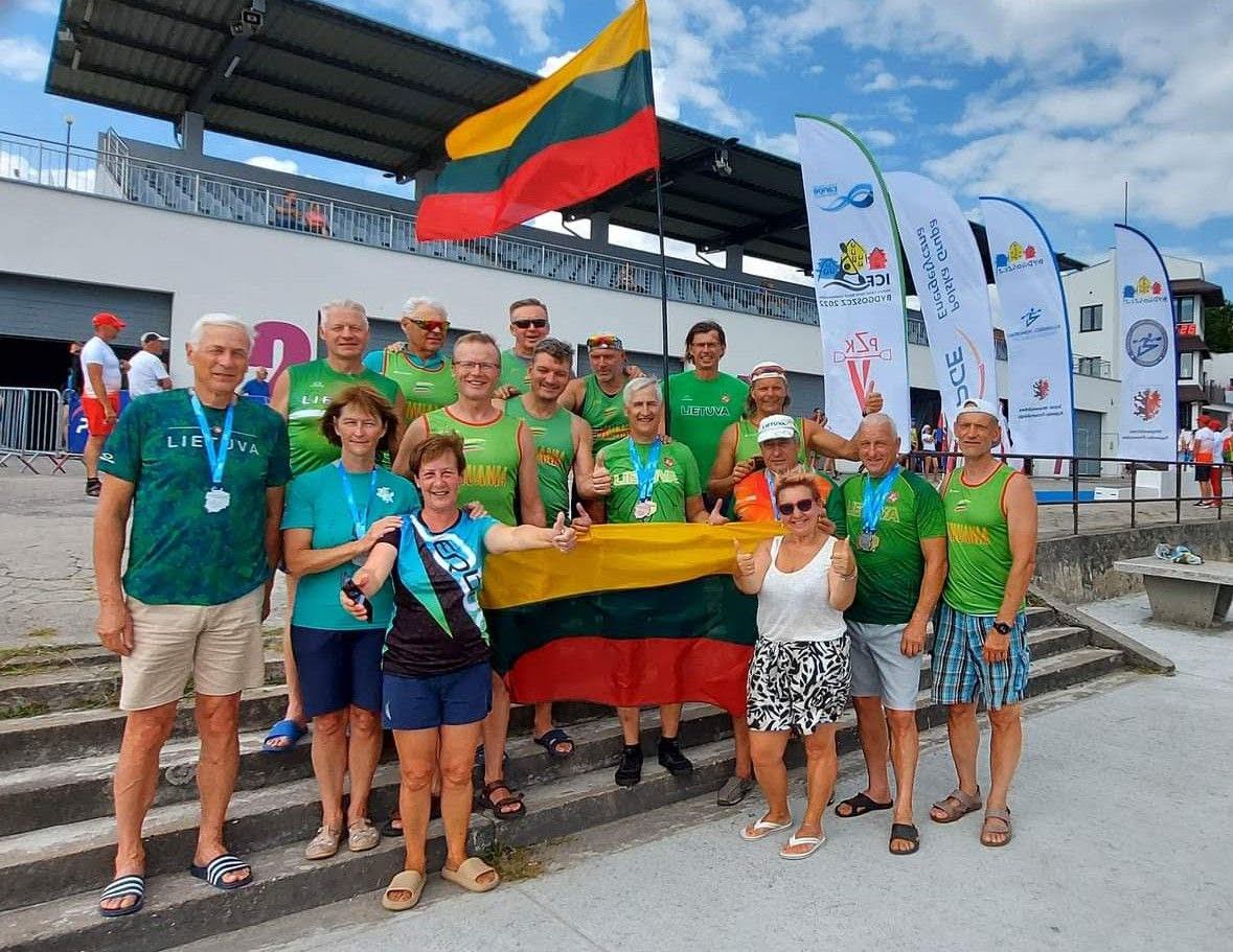 The Lithuanian national anthem was also played at the World Kayaking and Canoeing Masters Championship that took place over the weekend.