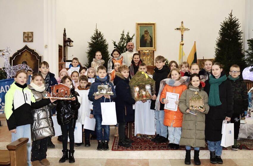 Gargždų bažnyčioje prakartėlių konkursas sulaukė kūrybiškų darbų