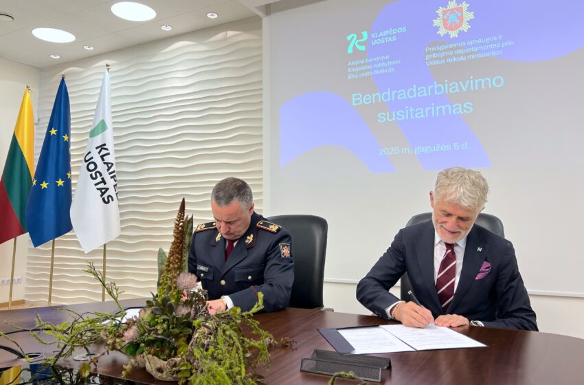  Strateginė partnerystė saugesniam Klaipėdos uostui