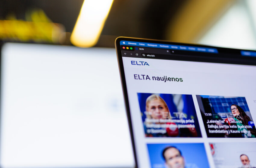  Pranešimas žiniasklaidai. ELTA 2025 m. augino pajamas, mažino nuostolius