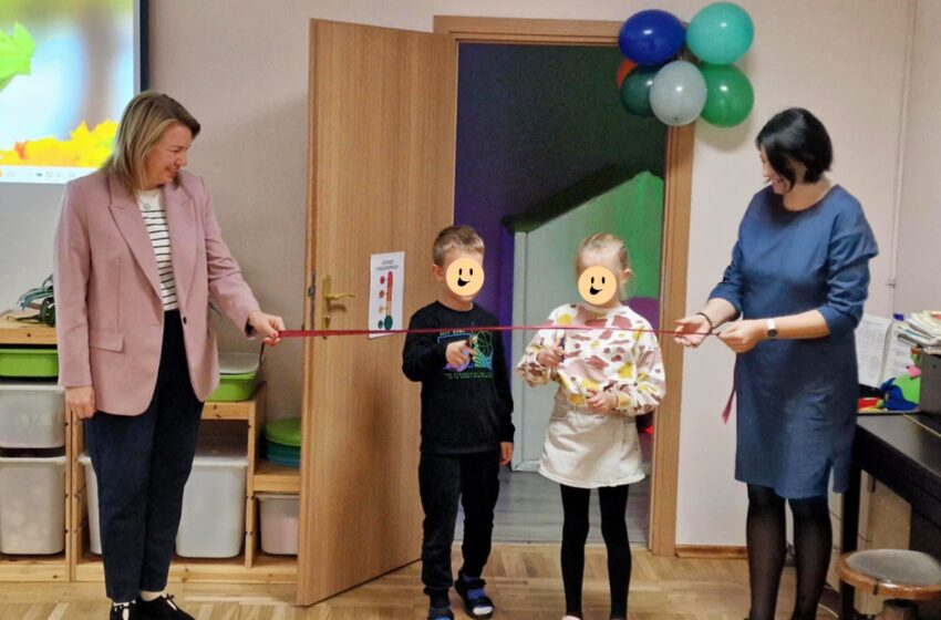  Naujai įrengtas sensorinis kambarys – džiaugsmas mažiesiems lopšelyje-darželyje „Ąžuoliukas“