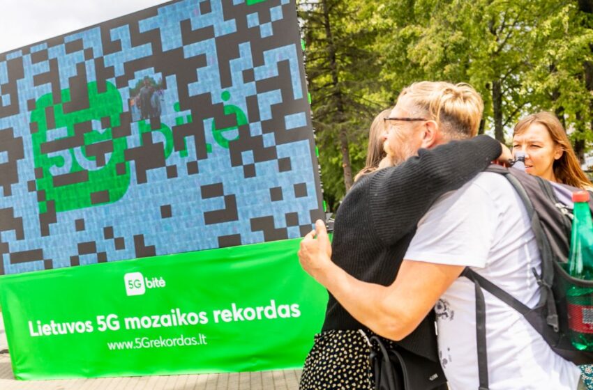  Pasiektas naujas Lietuvos rekordas – sukurta didžiausia 5G internetu perduota nuotraukų mozaika