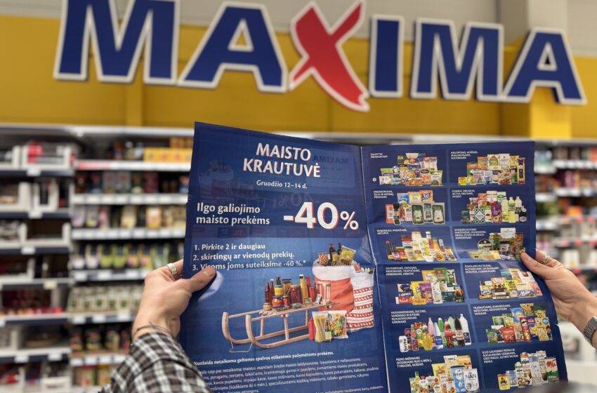  Nuo penktadienio „Maximoje“ – 40 proc. nuolaida ilgo galiojimo maisto prekėms*: siaus „Maisto krautuvė“