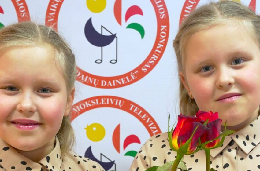  „Dainų dainelėje“ – unikalus dvynukių Mildos ir Austėjos duetas