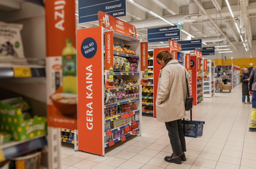  Rudens pradžioje maistas „Maximoje“ pigo sparčiau nei rinkoje