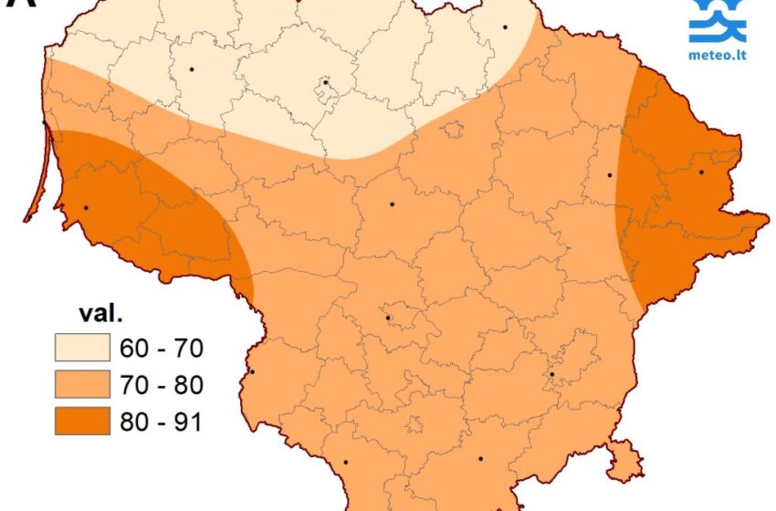  Sausis Lietuvoje buvo ne tik šaltas, bet ir labai saulėtas