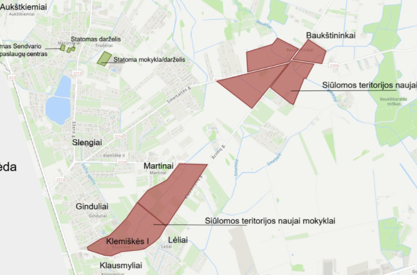  Klaipėdos rajono savivaldybė ieško sklypo naujos mokyklos statybai Sendvario seniūnijoje              