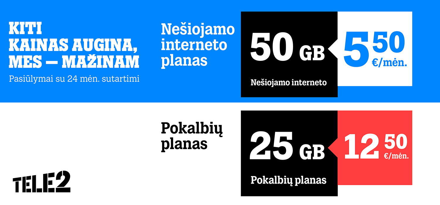 Tele2 is reducing the prices of the most popular plans – services will be provided by up to 60 percent.  cheaper