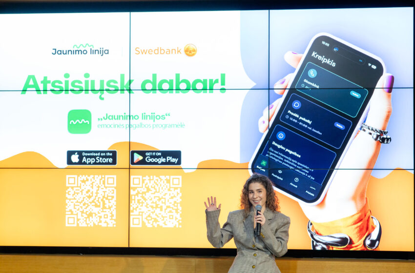  „Jaunimo linija“ sukūrė pirmąją Lietuvoje emocinės pagalbos programėlę 