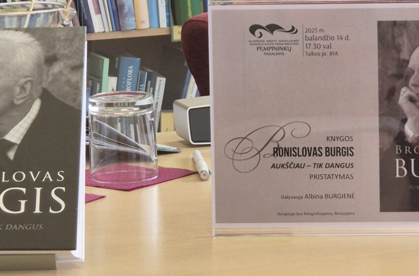  Knygoje apie B. Burgį atsispindi talentingo pedagogo, kraštiečio stiprybė