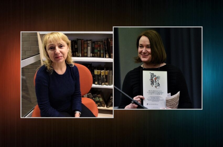  Pokalbiai su Ievos Simonaitytės premijų laureatėmis                                                                          Elena Karnauskaitė ir Daiva Molytė-Lukauskienė