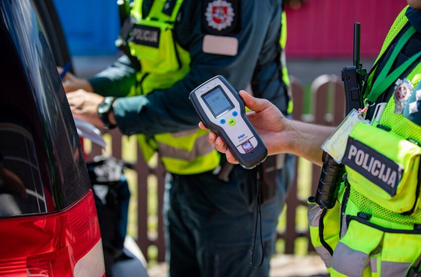  Klaipėdos apskrities kelių policijos priemonių rezultatai – 13 neblaivių vairuotojų ir 4  alkoholio padauginę dviratininkai