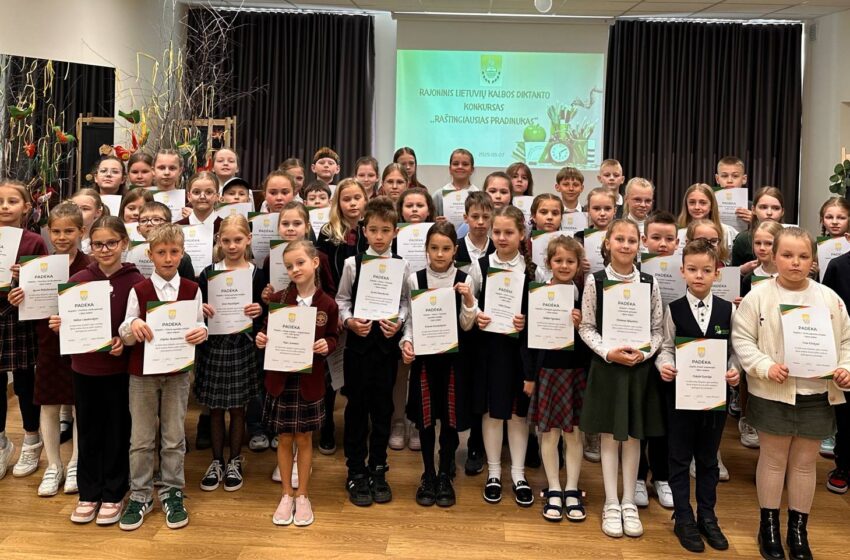  Išrinktas raštingiausias pradinukas – šventė lietuviškam žodžiui