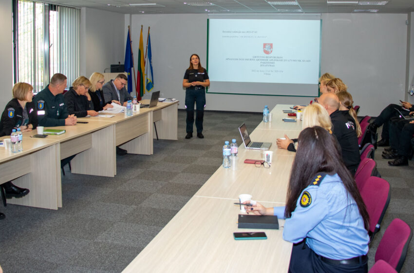  Aptarė aktualius apsaugos nuo smurto artimoje aplinkoje klausimus