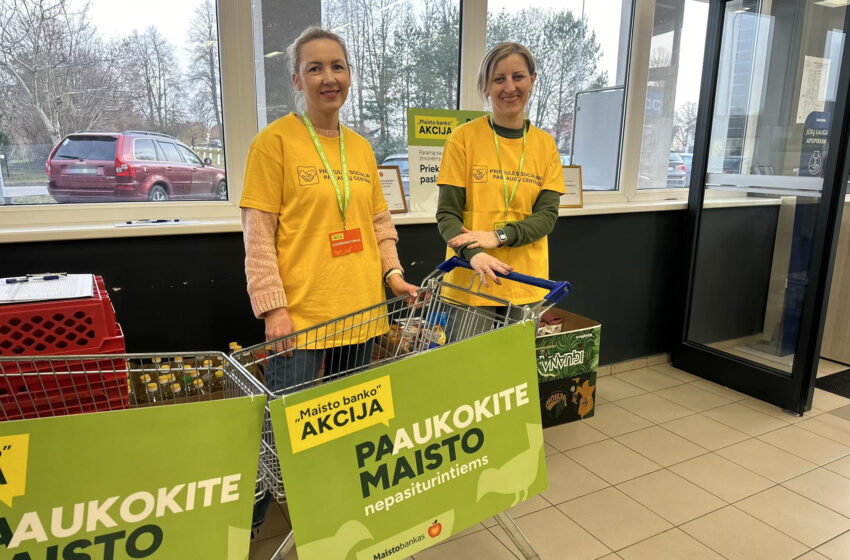  „Maisto bankas“ siekia surinkti 350 000 vienetų maisto