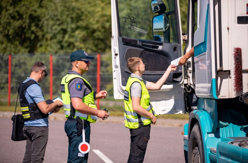  Per Europos kelių policijos tinklo ROADPOL inicijuotą prevencinę priemonę Klaipėdos apskrityje užfiksuoti 6 neblaivūs vilkikų ir autobusų vairuotojai